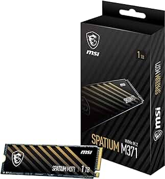 حافظه SSD ام اس آی مدل MSI SPATIUM M371 M.2 2280 1TB NVMe