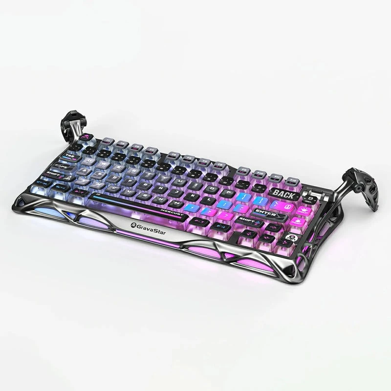 کیبورد گیمینگ GravaStar گراوا استار مدل Mercury K1 Pro Cyberpunk
