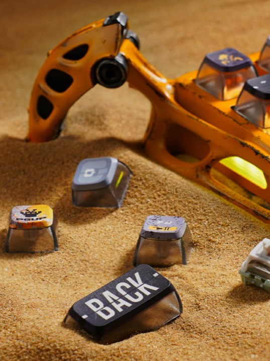 کیبورد گیمینگ گراواستار مدل GravaStar Mercury K1 Pro Special Edition – Battle-Worn Yellow - Image 3