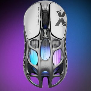 موس گیمینگ گراواستار مدل GravaStar Mercury X PRO 8KHz – Interstellar Silver
