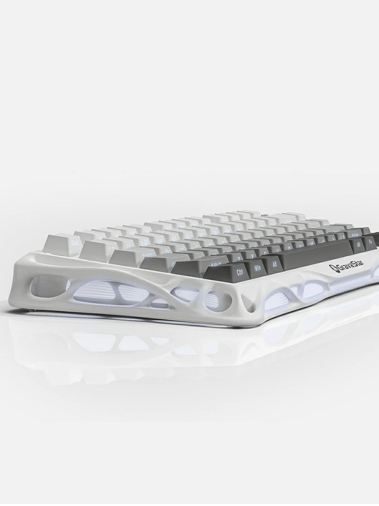 کیبورد گیمینگ برند gravastar مدل Mercury K1 – Gradient White