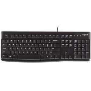 کیبورد با‌سیم LOGITECH مدل K120 - مشکی